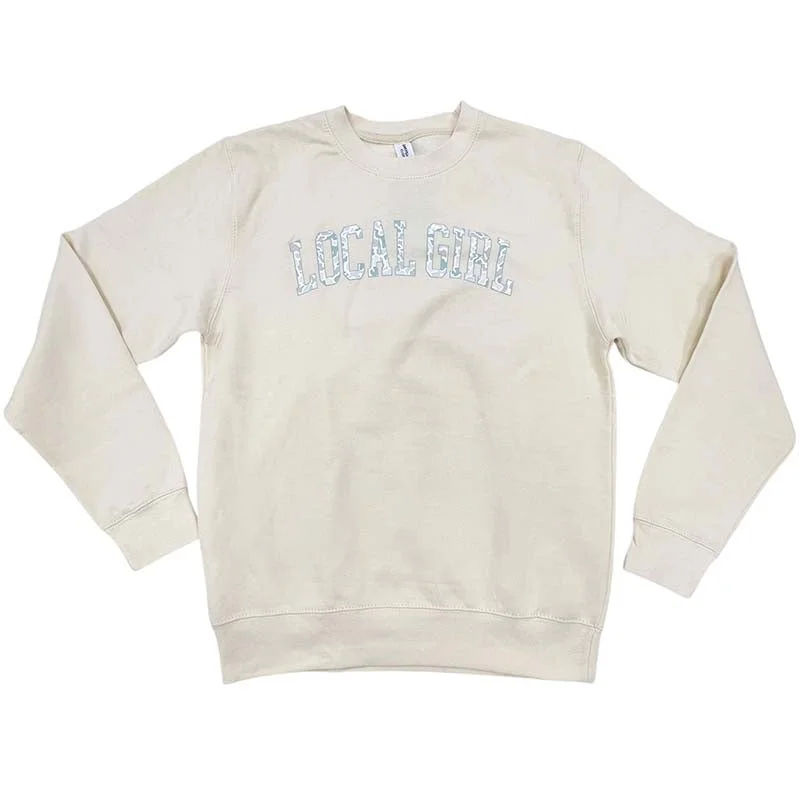 Local Girl Camo Arch Crewneck Sweatshirt