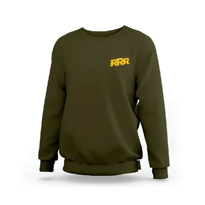 RRR Logo Minimal Green Sweatshirt (Left Pocket)