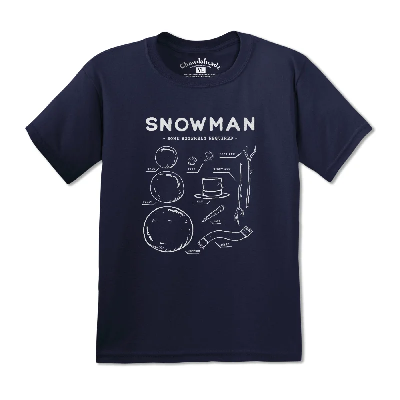 Snowman Blueprint Youth T-Shirt