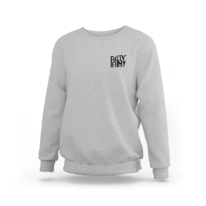 FF Logo Melange Sweatshirt (Left Pocket)