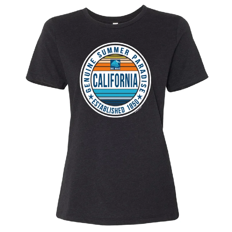 California Summer Paradise Women's Relaxed Jersey Tee