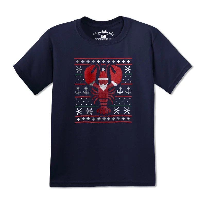 Boston Lobstah Ugly Holiday Sweater Youth T-Shirt