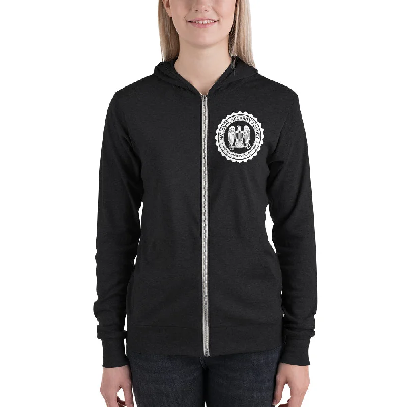 The NSA Unisex Zip Tri-Blend Hoodie