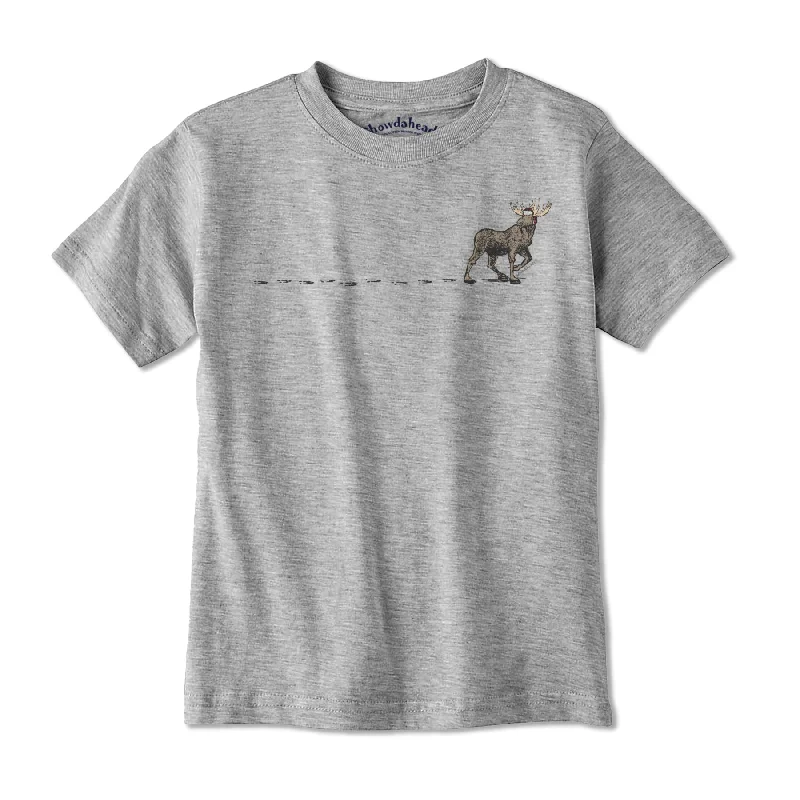 Winter Moose Tracks Youth T-Shirt