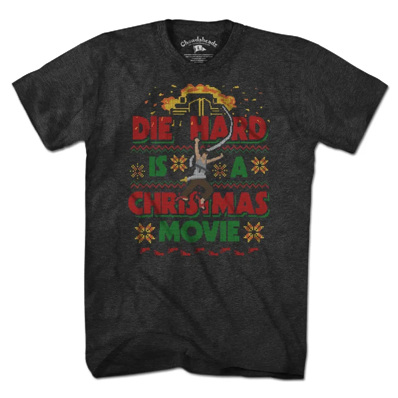 Die Hard Is A Christmas Movie Ugly Sweater T-Shirt