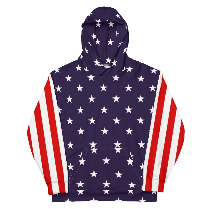 Stars and Bars American Flag Unisex Hoodie