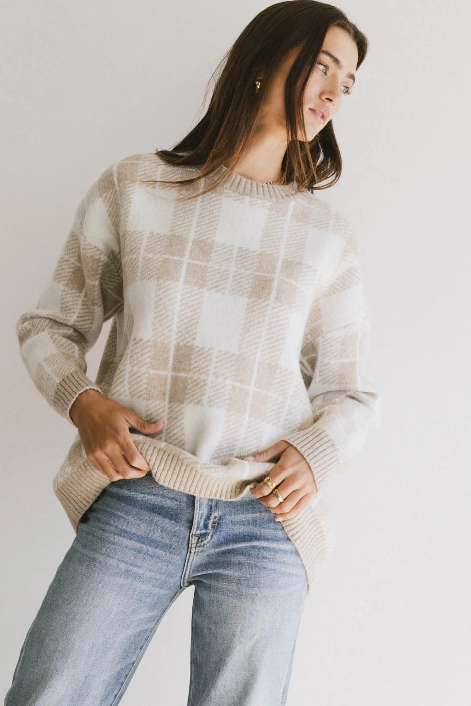 Emilee Plaid Sweater - FINAL SALE