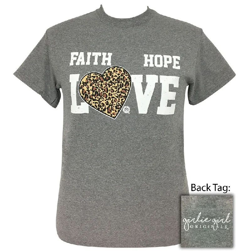 Leopard Heart-Graphite Heather SS-2033