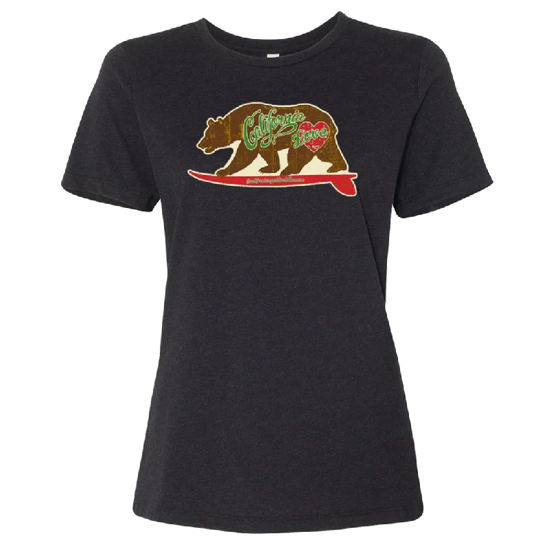 California Love Vintage Surfboard Women's Relaxed Jersey Tee