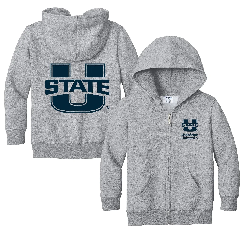 Utah State Aggies Logo Toddler Full-Zip Sweatshirt