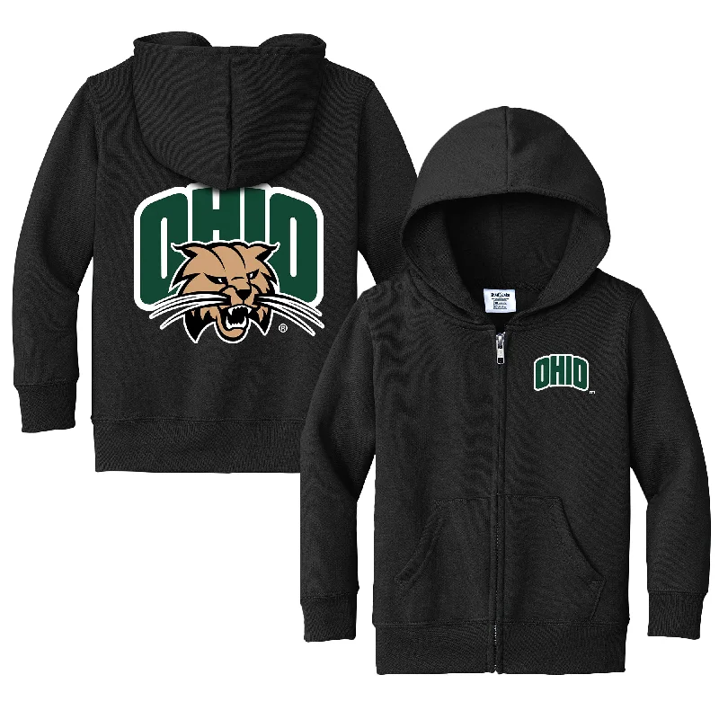 Ohio Bobcats Logo Toddler Full-Zip Sweatshirt