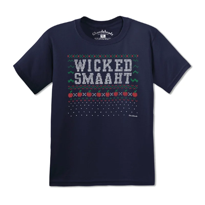 Wicked Smaaht Ugly Holiday Sweater Youth T-Shirt