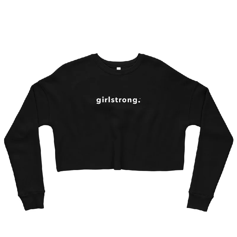 EVERYDAY FLEECE CROPPED SWEATSHIRT BLACK