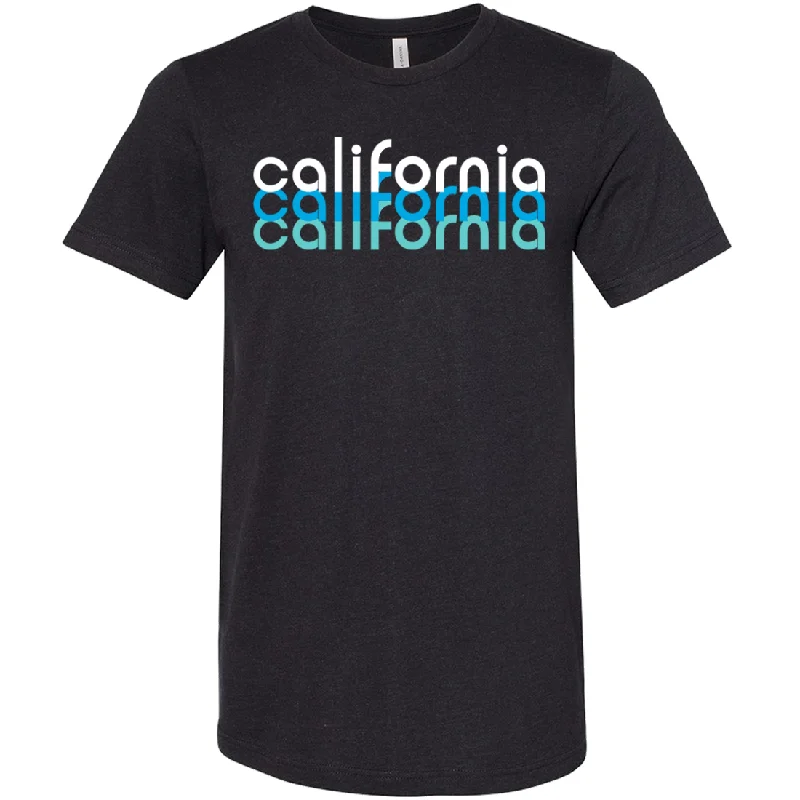 California Cool Stacked Asst Colors Sueded Tee