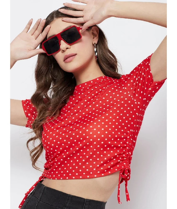 Red Polka Print