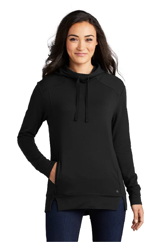 Ogio Womens Luuma Fleece Hooded Sweatshirt Hoodie - Blacktop