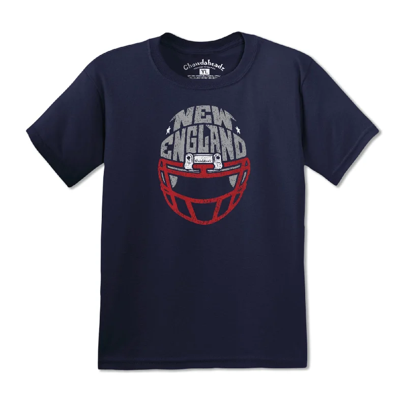 New England Football Helmet Youth T-Shirt