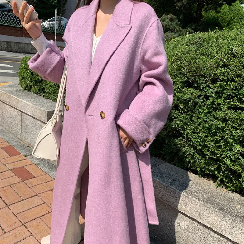 Cuffed Sleeve Coat (3 Colors)