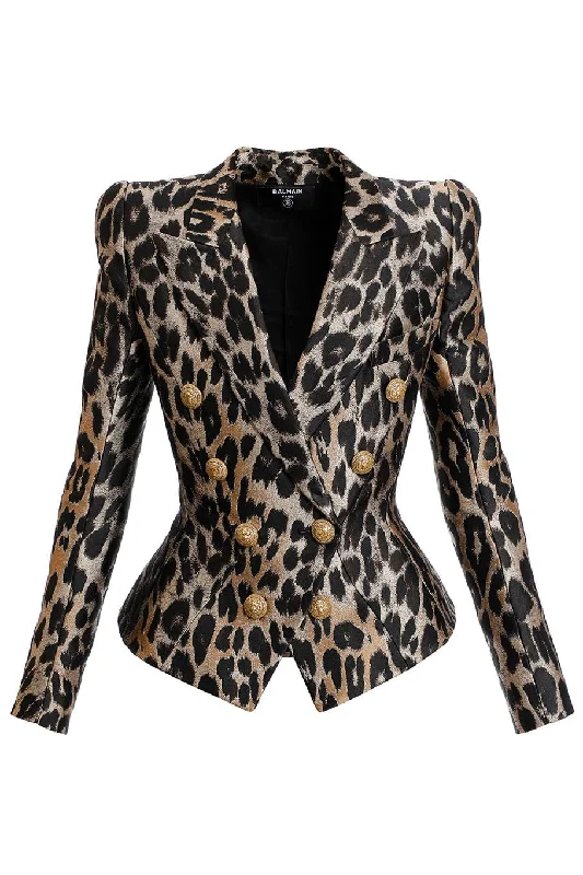 Eight Button Jacket - Leopard