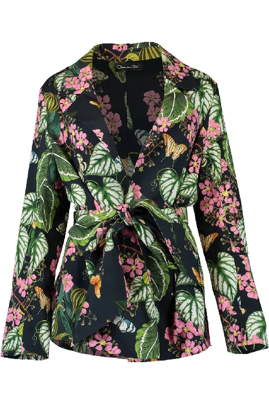 Long Sleeve Botanical Blazer