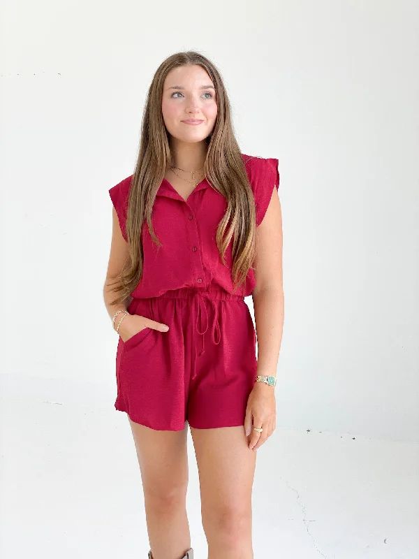 Raina Romper - Ruby