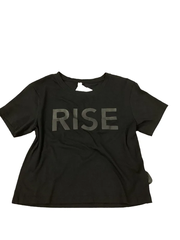 Top Short Sleeve By Athleta In Black, Size: Xs