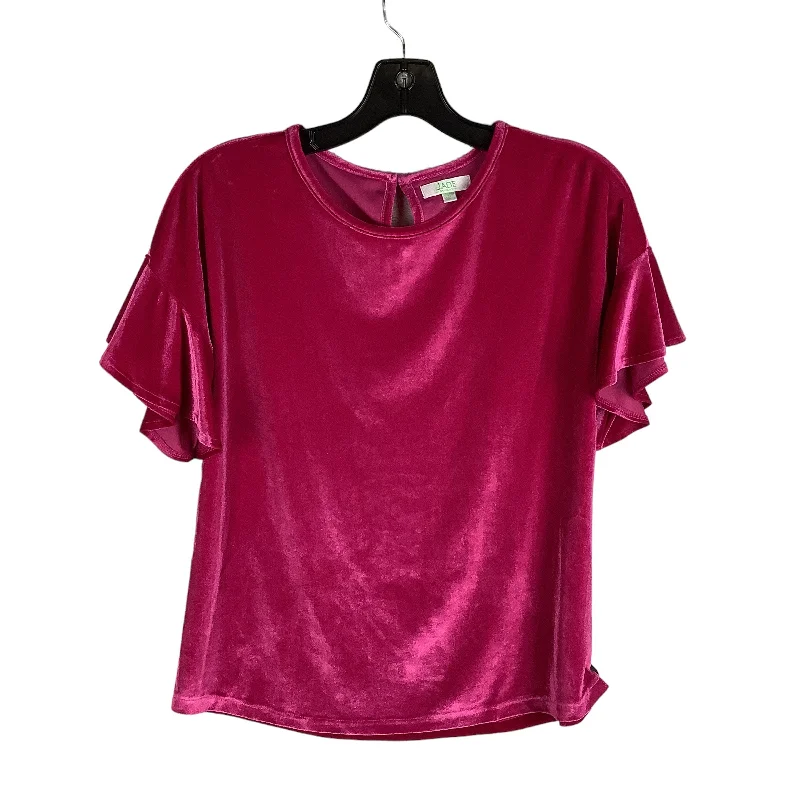 Top Short Sleeve By Jade In Pink, Size: S