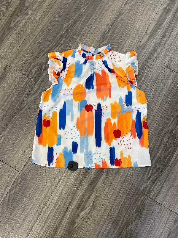 Top Short Sleeve By Shein In Multi-colored, Size: L