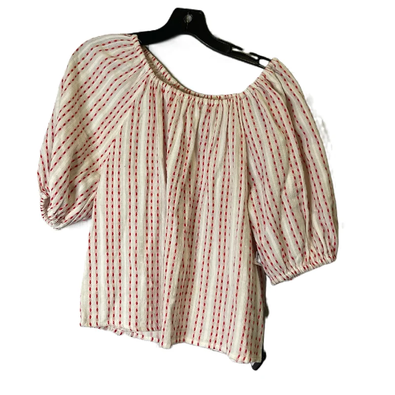 Top Short Sleeve By Universal Thread In Red & White, Size: Xs