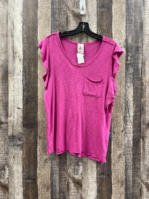 Top Short Sleeve By We The Free In Pink, Size: S