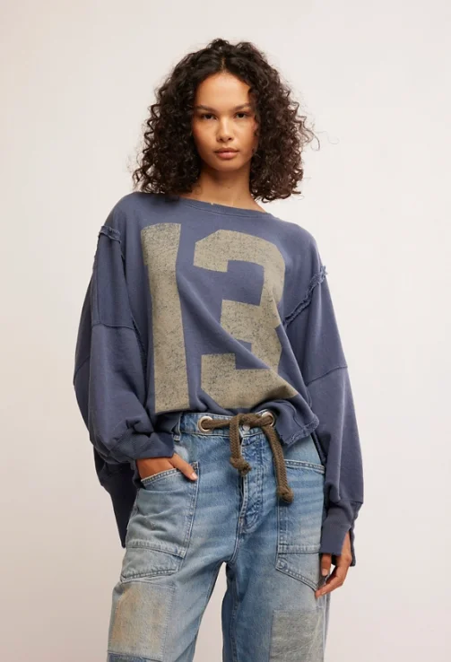 Free People Graphic Camden Pullover