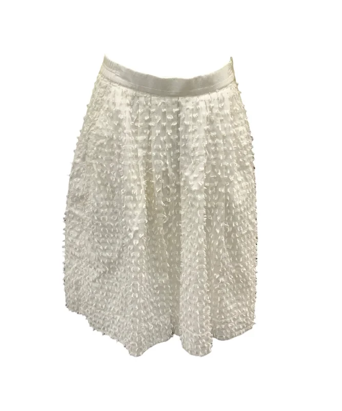 J Crew Women's Skirt White 4P