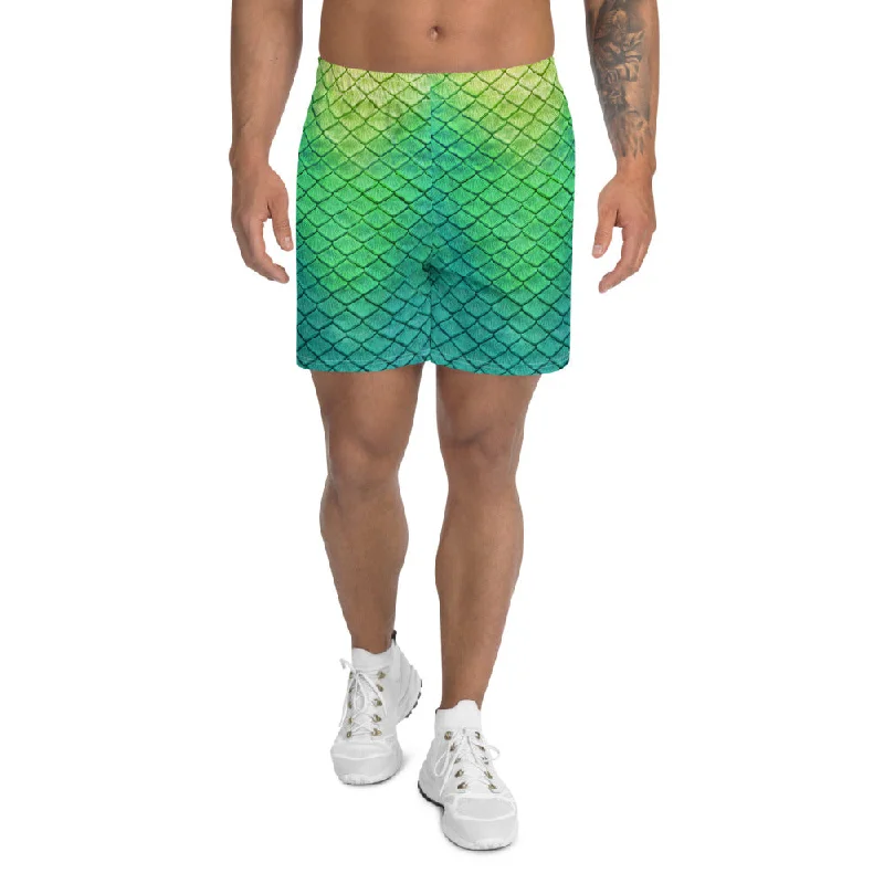 Shoal Green Athletic Shorts