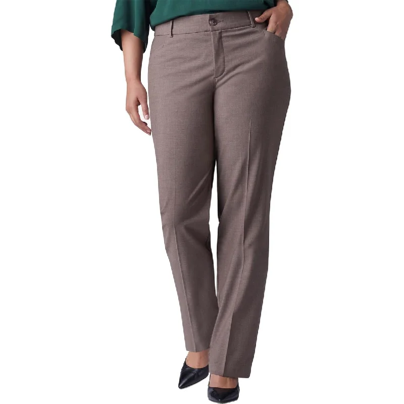 Plus Madelyn Womens No-Gap Waist Flexible Trouser Pants