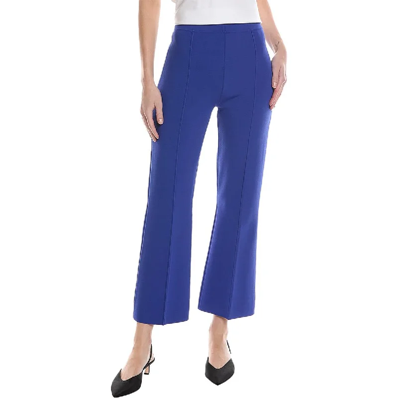 Womens Flare Elastic Waist Dress Pants