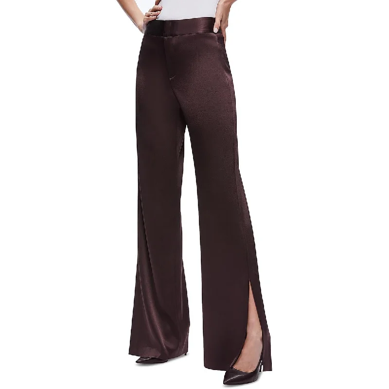 Womens High-rise Casual Wide Leg Pants